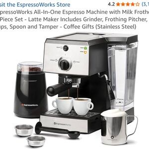 EspressoWorks All-In-One Espresso Machine Set